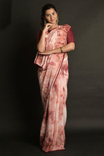 Load image into Gallery viewer, Sequins Work On Festival Wear Fancy Fabric Superior Saree In Maroon Color
