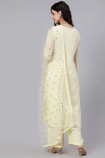 Load image into Gallery viewer, Yellow Color Georgette Fabric Awesome Palazzo Suit
