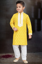 Load image into Gallery viewer, Cotton Fabric Traditional Wear Boys Fancy Readymade Kurta Pyjama