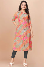 Load image into Gallery viewer, Multi Color Printed Cotton Readymade Kurti
