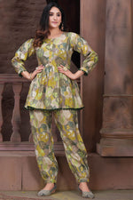 Load image into Gallery viewer, Multi Color Print Chanderi Readymade Casual Co-Ord Set
