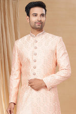 Load image into Gallery viewer, Appealing Pink Color Fancy Fabric Readymade Indo Western For Men
