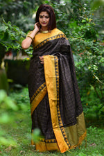Load image into Gallery viewer, Festive Look Brown Color Inventive Saree In Art Silk Fabric

