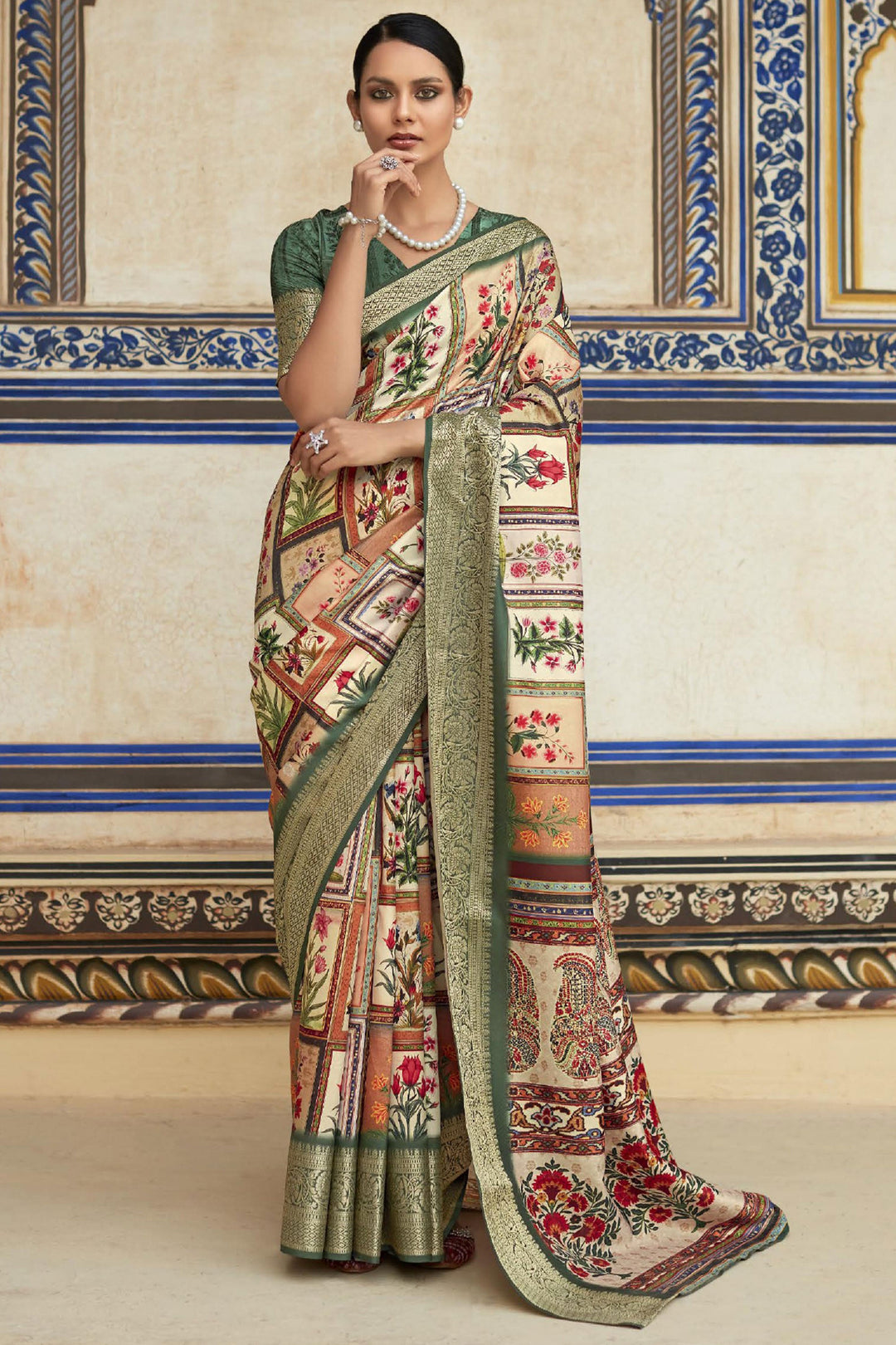 Viscose Fabric Sangeet Wear Mesmeric Saree In Multi Color | Buy Online India