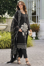 Load image into Gallery viewer, Black Color Organza Fabric Charismatic Readymade Salwar Suit
