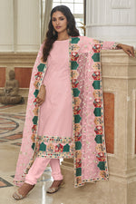 Load image into Gallery viewer, Vartika Singh Dazzling Georgette Pink Color Palazzo Suit
