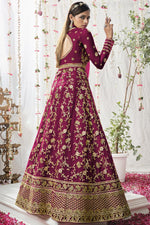 Load image into Gallery viewer, Striking Rani Color Net Fabric Embroidered Anarkali Suit
