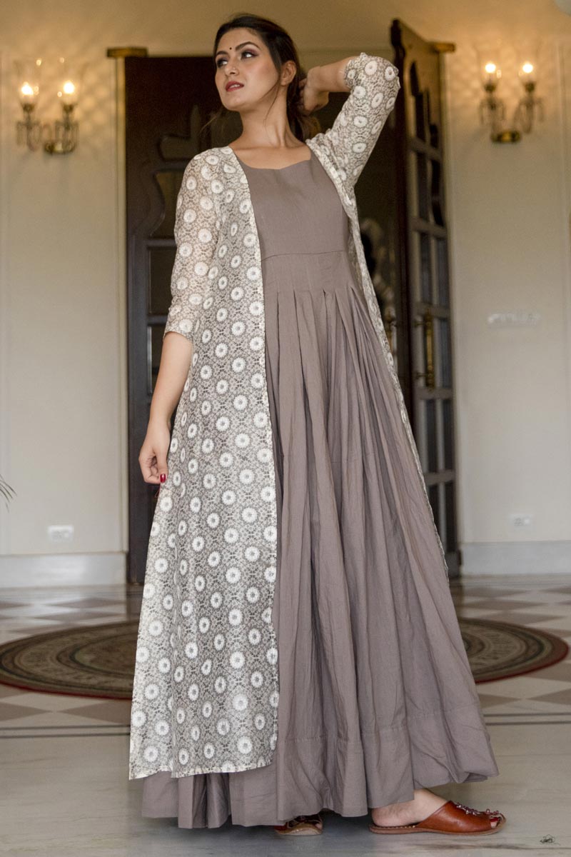 Designer Party Style Fancy Fabric Dark Beige Color Embroidered Readyma Simple Sarees Designer Party Style Fancy Fabric Dark Beige Color Embroidered Readyma Simple Sarees