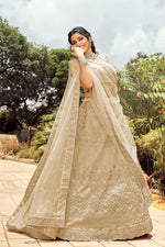 Load image into Gallery viewer, Attractive Embroidered Work On Designer Bridal Lehenga In Beige Color Art Silk Fabric
