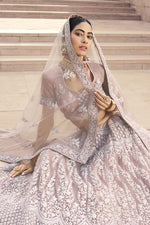 Load image into Gallery viewer, Net Fabric Dark Beige Color Stylish Wedding Wear Lehenga Choli
