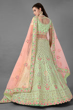 Load image into Gallery viewer, Art Silk Fabric Wedding Wear Thread Embroidered Lehenga Choli
