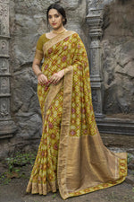 Load image into Gallery viewer, Sea Green Color Puja Wear Art Silk Fabric Fancy Weaving Work Saree