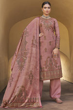 Load image into Gallery viewer, Pink Color Printed Daily Wear Pashmina Fabric Palazzo Suit
