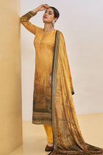 Load image into Gallery viewer, Yellow Color Digital Printed Daily Wear Pashmina Fabric Palazzo Suit
