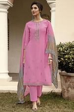 Load image into Gallery viewer, Pink Color Fancy Fabric Function Wear Embroidered Salwar Kameez
