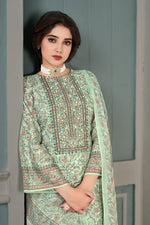 Load image into Gallery viewer, Sea Green Color Muslin Fabric Imperial Salwar Suit
