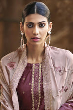Load image into Gallery viewer, Beauteous Festival Wear Burgundy Color Salwar Suit In Fancy Fabric

