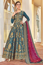 Load image into Gallery viewer, Jacquard Fabric Party Wear Readymade Anarkali Salwar Suit
