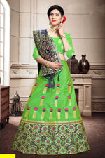 Load image into Gallery viewer, Green Color Art Silk Fabric Function Wear Lehenga Choli
