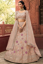 Load image into Gallery viewer, Radiant Peach Color Lehenga In Organza Fabric
