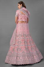 Load image into Gallery viewer, Wedding Wear Pink Color Thread Embroidered Lehenga Choli
