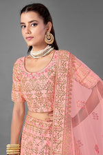 Load image into Gallery viewer, Art Silk Fabric Reception Wear Thread Embroidered Lehenga Choli
